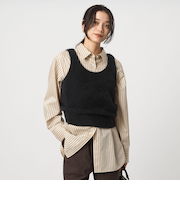 ヘアリー ニット キャミソール
