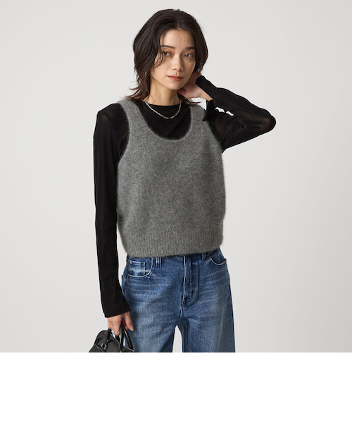 ヘアリー ニット キャミソール｜グリーンレーベル リラクシングの通販