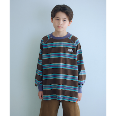 【別注】＜UNIVERSAL OVERALL＞ボーダー プルオーバー / キッズ  140cm-160cm