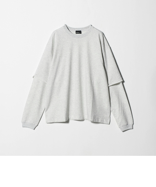 【WEB限定】＜GLR or＞フェイクレイヤード クルーネック Tシャツ カットソー