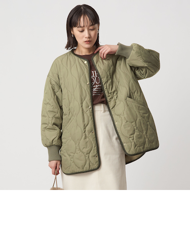 ［size SHORTあり］リバーシブル キルティング ブルゾン ウォッシャブル 撥水