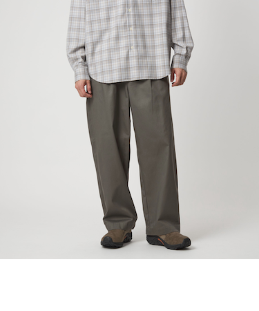 【WEB限定】＜3/2 WORKS＞GLR ワイドチノ チノパンツ