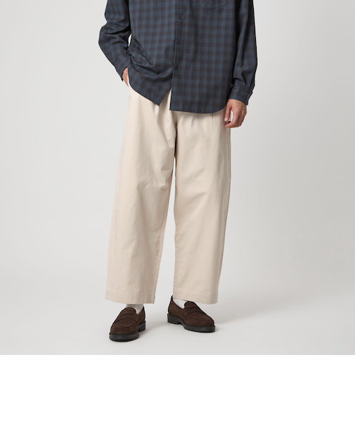 【WEB限定】<3/2 WORKS>GLR ワイドチノ チノパンツ