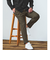 【WEB限定】JUST fit ウールライク 1プリーツ イージースラックス パンツ -ストレッチ-