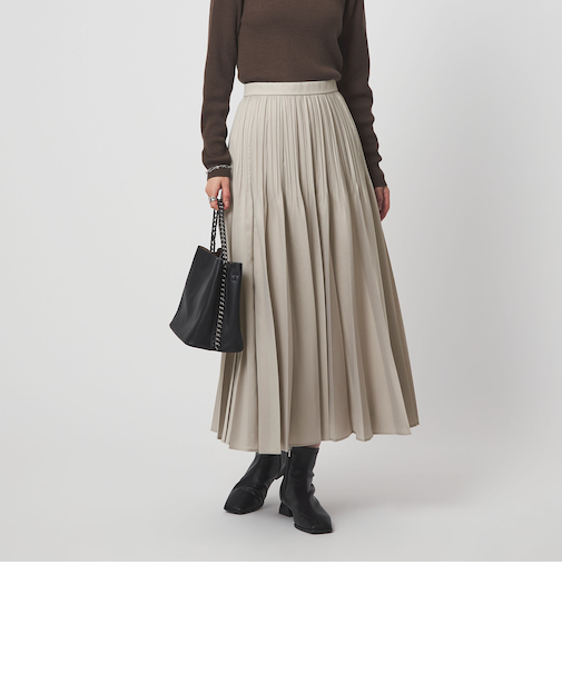 シアー プリーツ スカート