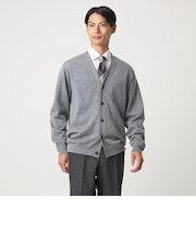 Super 120's ハイゲージ ニット カーディガン