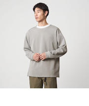 ハーフゲージ ダブルフェイス ノーカラー カットソー