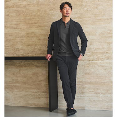 【WEB限定】JUST fit コーデュロイ ナロー セットアップ -ストレッチ-