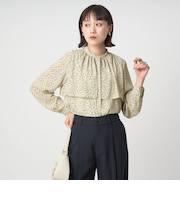 シアー フロント ヨーク ブラウス マシンウォッシャブル UVカット