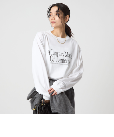 ブックストア ロゴ ロングスリーブ Tシャツ