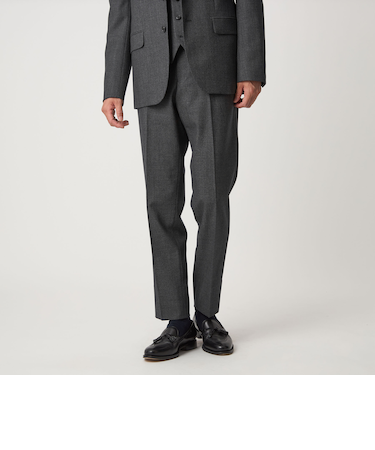 A+ TWPU バーズアイ スリム アジャスター スラックス -ウォッシャブル・ストレッチ-