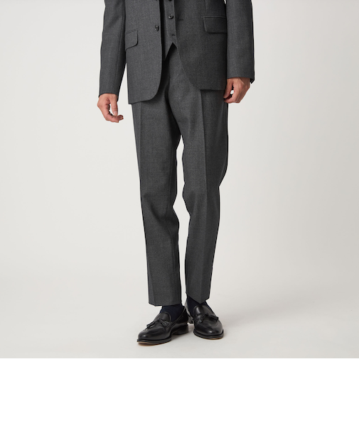 A+ TWPU バーズアイ スリム アジャスター スラックス -ウォッシャブル・ストレッチ-