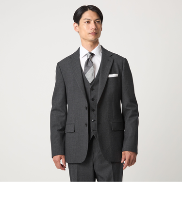 A+ TWPU バーズアイ 2B スリム ジャケット -ウォッシャブル・ストレッチ-