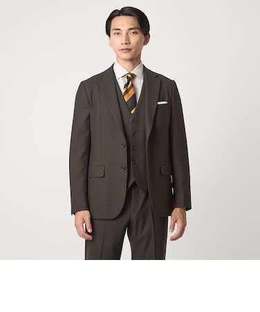 A+ TWPU バーズアイ 2B スリム ジャケット -ウォッシャブル・ストレッチ-