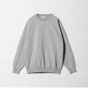 A+ MOULINE ポリエステル クルーネック ニット -ウォッシャブル-