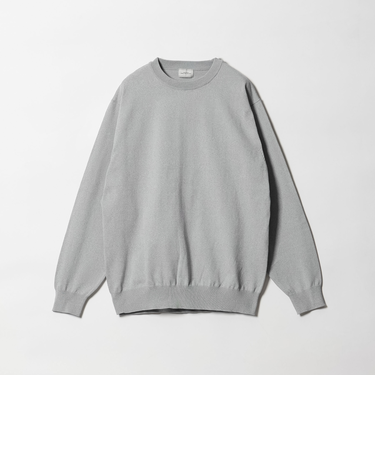 A+ MOULINE ポリエステル クルーネック ニット -ウォッシャブル-