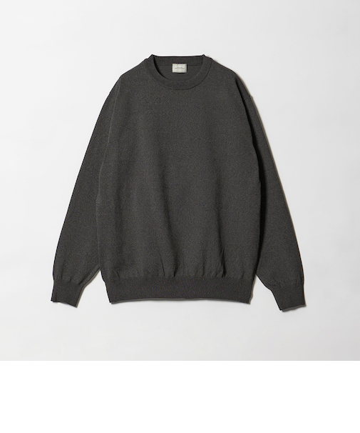 A+ MOULINE ポリエステル クルーネック ニット -ウォッシャブル-