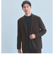 ウォッシャブル ホームスパン ナロー ジャケット -ストレッチ-