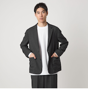 ウォッシャブル フラノ ツイル リラックス ジャケット -ストレッチ-
