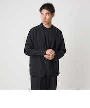 ウォッシャブル フラノ ツイル リラックス ジャケット -ストレッチ-