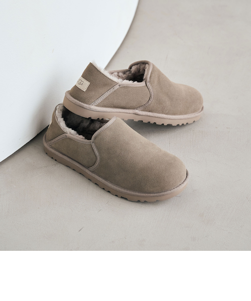 新品　UGG グリーンレーベルリラクシング別注　KENTON スリッポンモカ24 別注】＜UGG＞ M KENTON ショートブーツ / スリッポン｜グリーン