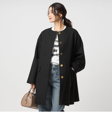 【別注】＜Traditional Weatherwear＞LINTON ノーカラー コート