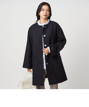 【別注】＜Traditional Weatherwear＞LINTON ノーカラー コート