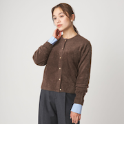 フラッフ フェザーヤーン ニット カーディガン