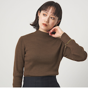 ウール リブ ボトルネック ニット プルオーバー ウォッシャブル