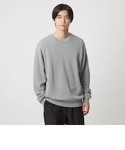コットン アゼ クルーネック ニット