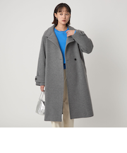［size SHORT/TALLあり］SENTDALE WOOL スタンドカラー ロング コート