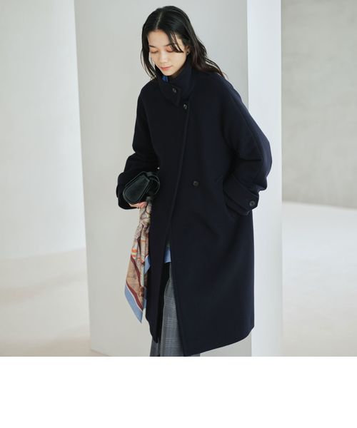 SENTDALE WOOL スタンドカラー　ロングコート size SHORT/TALLあり］SENTDALE WOOL スタンドカラー ロング コート