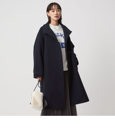 ［size SHORT/TALLあり］SENTDALE WOOL スタンドカラー ロング コート