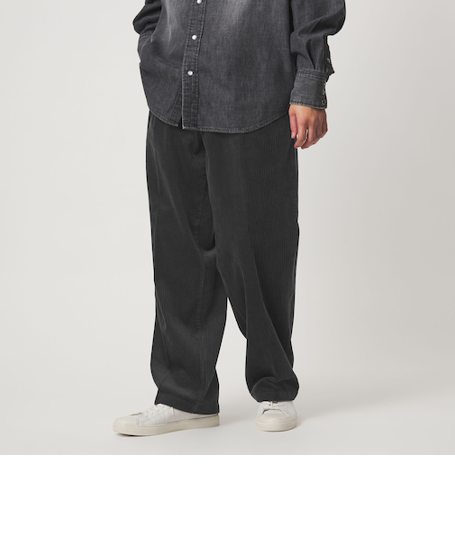 コーデュロイ ワイド 1プリーツ W4 ワイドパンツ
