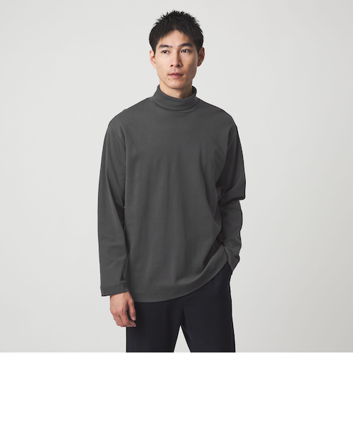 オーガニック スムース タートルネック カットソー｜グリーンレーベル