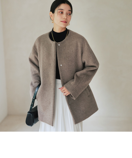 ◇FM 2WAY ファー ノーステッチ ダウン コート｜グリーンレーベル