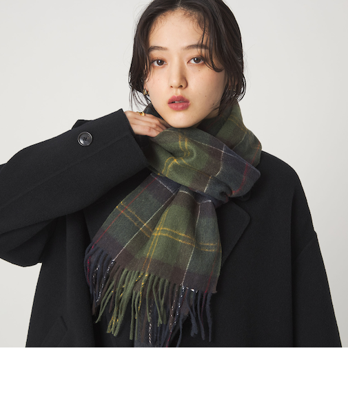 【国内EXCLUSIVE】＜Barbour＞タータンチェック マフラー