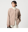 ［size SHORTあり］FOXブレンド セッケツ ノーカラー カーディガン