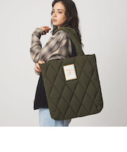 <Barbour>キルティングトートバッグ