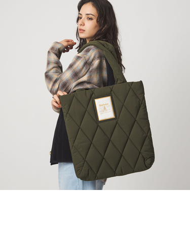 ＜Barbour＞キルティングトートバッグ