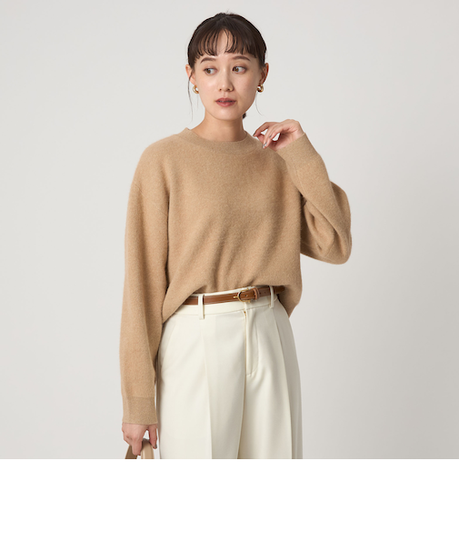 FOXブレンド ラメ フォルム ドルマン ニット プルオーバー