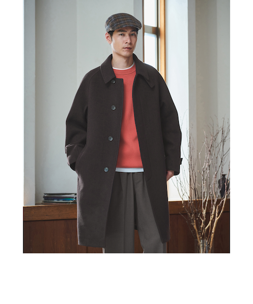 SENTDALE WOOL ステンカラーコート