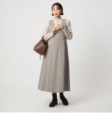 ［size SHORTあり］TWEEDY  ツイーディー Vネック フレア ジャンパースカート