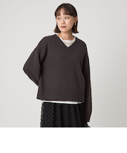 SERENITY Vネック プルオーバー ニット