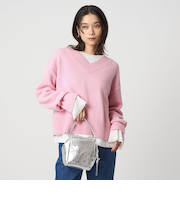 SERENITY Vネック プルオーバー ニット