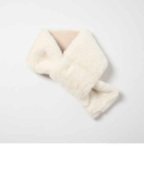 フェイクファー リバーシブル マフラー