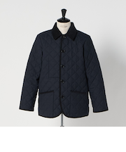 【別注】＜Traditional Weatherwear＞GLR バーズアイ ネイビー WAVERLY キルティングジャケット