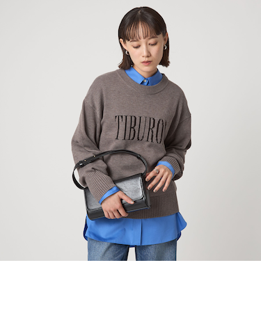 ロゴ ニット プルオーバー ウォッシャブル