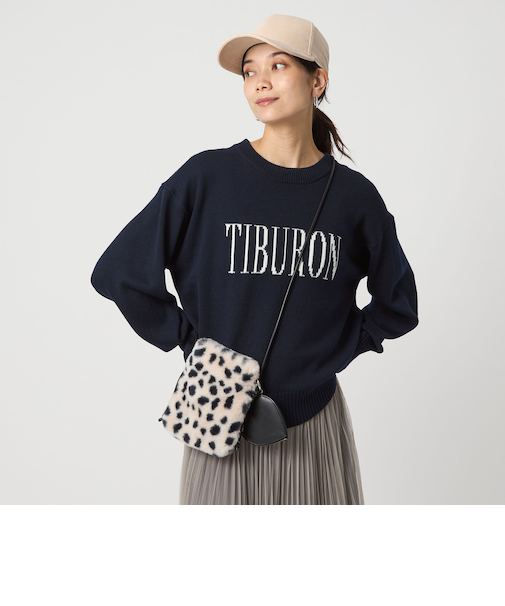 ロゴ ニット プルオーバー ウォッシャブル