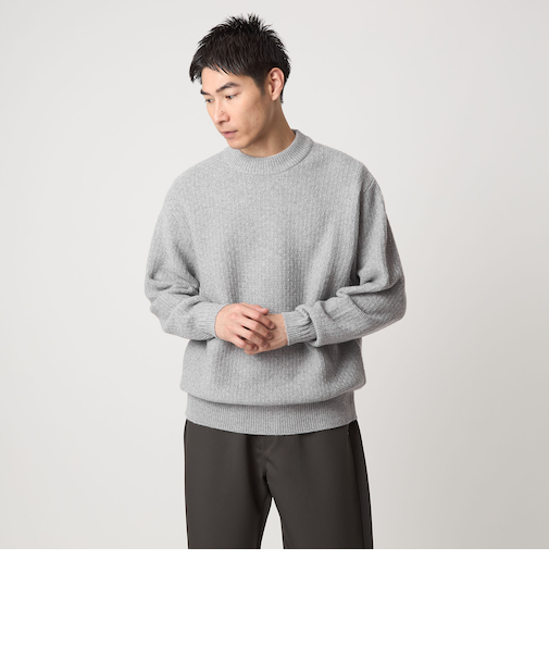 ハミルトンラム ワイドネック ニット